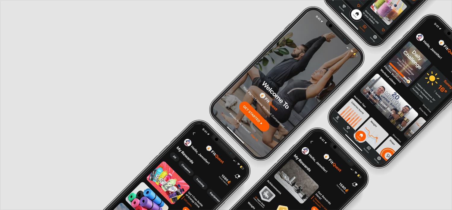 FitQuest Hero Mockup
